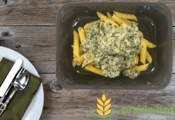 Senior | Spinach & Mushroom Alfredo Pasta